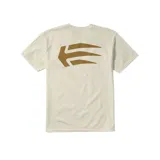 Remera color arena de manga corta con cuello redondo y logo de Etnies estampado en el pecho.