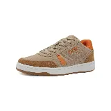 Zapatillas deportivas Le Groupe de hombre, con diseño urbano en color gris, rosa y borgoña.