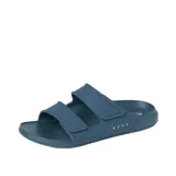 Sandalias Reef Oasis Adapt color azul con doble tira ajustable con velcro.