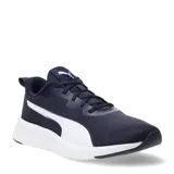 Championes Puma Flyer Lite para hombre, color azul marino con detalles en blanco.