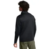 Buzo negro de cuello alto con cierre de media cremallera, mangas largas y bolsillos laterales. Logo de Nike en el pecho.