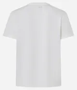 Remera de algodón color blanco con estampa frontal en azul marino que dice "Stay LIMITLESS" y un dibujo de dos raquetas de tenis cruzadas con una pelota.