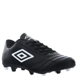 Championes de fútbol para hombre, color negro con detalles en blanco y diseño clásico, adecuados para césped.