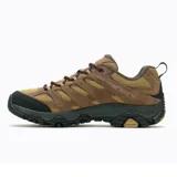 Zapato de senderismo Merrell Moab 3 Waterproof, color marrón con detalles en negro y suela Vibram.