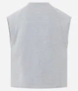 Musculosa gris de algodón con estampa con la palabra "California" en el frente.