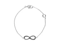 Pulsera de plata 925 con dije de infinito.