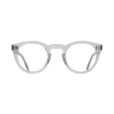 Lentes de eco acetato transparentes, de forma redonda.