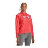Buzo negro Under Armour de corte clásico, con capucha y logo grande estampado en el frente. Confeccionado en tejido Fleece ligero, cómodo y cálido.
