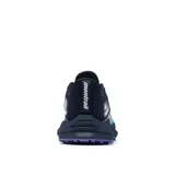 Championes de trail running Montrail Trinity FKT, color azul con detalles en celeste y negro.