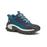 Zapatillas Caterpillar Intruder unisex, color azul marino y celeste, con detalles en negro y blanco.