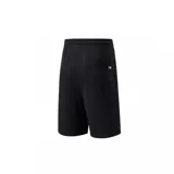 Short deportivo negro con cintura elástica ajustable con cordón, bolsillos laterales con cierre y logo de los Yankees estampado en la pierna izquierda.