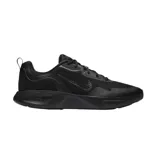 Championes Nike Wearallday de hombre, color negro. Capellada de malla transpirable, acolchado suave alrededor del tobillo y lengüeta gruesa y acolchada. Suela exterior de goma con diseño tipo gofre.