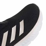 Championes Adidas Cloudfoam Move Sock negros con detalles en rosa y blanco, sin cordones, con tecnología Cloudfoam para mayor comodidad.