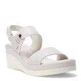 Sandalias de mujer Lady Confort Borger con plataforma, color beige.