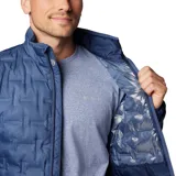 Campera puffer Columbia Delta Ridge II Down color rojo con diseño acolchado. Cuenta con tecnología termorreflectante Omni-Heat™, HeatSeal™ y Omni-Shield™.