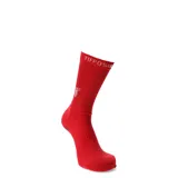 Medias deportivas unisex Tiffosi Light Grip de largo 3/4, color negro, con logo en la parte superior y agarre antideslizante en la planta del pie.