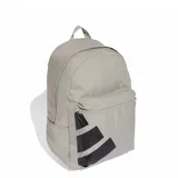 Mochila Adidas color gris con logo de la marca en negro.