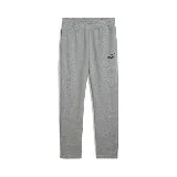 Pantalón de jogging Puma ESS No.1 Logo, color gris melange, con cintura elástica ajustable con cordón, bolsillos laterales y logo estampado en la pierna izquierda.