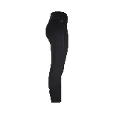 Calza deportiva Topper negra, corte 7/8, con cintura alta y logo estampado en la pierna izquierda.