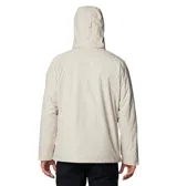 Campera Columbia 3 en 1 color azul marino, con capa exterior impermeable y transpirable, tecnología termorreflectante Omni-Heat™ y forro polar interior. Capucha desmontable y ajustable, puños y dobladillo ajustables, bolsillos con cremallera y protector de barbilla.