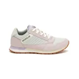 Zapatillas Caterpillar modelo Ventura, de estilo casual y versátil, color lila con detalles en gris y suela marrón.