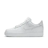 Zapatillas deportivas de cuero blanco, con diseño clásico y suela de goma.