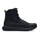 Bota táctica Under Armour Charged Valsetz para mujer, color negro, de caña alta y cordones frontales. Cuenta con tecnología Charged Cushioning® para mayor comodidad y suela Vibram® para mayor tracción.