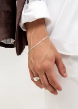 Pulsera de plata 925 con eslabones tipo fígaro.