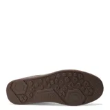 Championes Caterpillar Pause Retro Leather de estilo urbano, color verde oliva con detalles en negro y marrón claro.