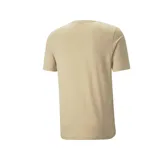 Remera color ladrillo de corte clásico con logo Puma pequeño estampado en el pecho, del lado izquierdo.