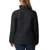 Campera acolchada Columbia Silver Falls II, color negro, con cierre frontal, cuello alto y bolsillos laterales con cierre.