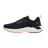 Championes deportivos 361 de hombre, color azul marino con detalles en naranja y blanco. Con amortiguación de rebote, antideslizantes y de malla transpirable.