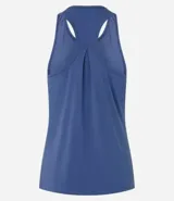 Musculosa deportiva roja de microfibra con perforaciones y espalda estilo nadador.