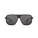 Lentes de sol Vulk modelo Harry, con marco negro mate y lentes grises.