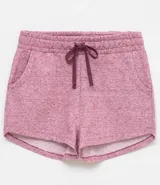 Short deportivo color verde militar, de corte clásico, con cintura elástica ajustable con cordón y bolsillos laterales.