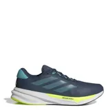Championes Adidas Supernova Stride 2 para hombre, color azul petróleo con detalles en verde menta.