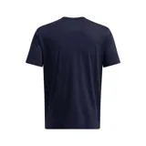 Remera celeste de manga corta Under Armour con logo estampado en el pecho.