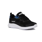 Championes deportivos Avia Marx, color negro con detalles en azul y logo de la marca en blanco.