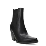 Botas de mujer Miss Carol modelo Gemini, de caña baja, color negro, con punta fina y taco alto.