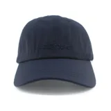 Gorra de béisbol azul marino con el logo de la marca bordado en el frente.