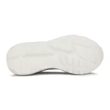 Championes Fila Calzini de mujer, color gris claro con detalles en azul y rojo. Diseño slip-on de tejido knit con logo de la marca en el empeine y lateral exterior.