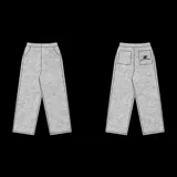 Pantalón de jogging gris de algodón con corte recto.