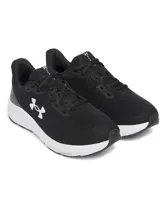 Championes Under Armour Charged Pursuit 4, color verde agua con detalles en gris claro y logo en blanco. Capellada de malla ligera y transpirable, entresuela con amortiguación Charged Cushioning® y suela de goma resistente.