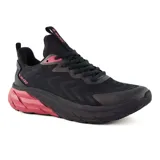 Championes deportivos Hi-Tec London, color negro con detalles en rosa.