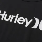 Musculosa negra con el logo de Hurley estampado en blanco en el pecho.