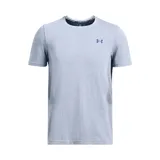 Remera deportiva Under Armour Vanish Seamless de hombre, color negro con logo plateado en el pecho. Confeccionada en tejido transpirable de secado rápido y sin costuras para evitar el roce.