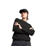 Gorra Puma ESS Metal Cat BB negra con logo metálico plateado.