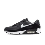 Championes Nike Air Max 90 de hombre, color gris oscuro y negro con detalles en blanco.