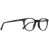 Anteojos de eco acetato negros, de forma redonda.