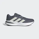 Championes de running Adidas Galaxy 7, color gris con detalles en blanco. Cuentan con mediasuela Cloudfoam y suela de TPU.